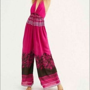 Free People NWOT Palm Beach Wide Leg Jumpsuit